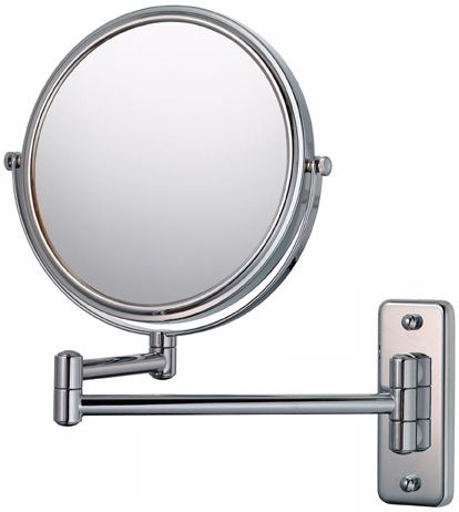Aptations Swing Arm Silver Chrome 7 3/4" Wide Vanity Mirror 50733