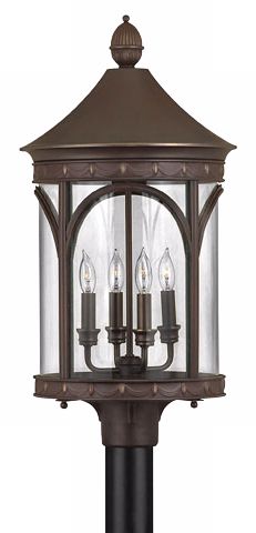 Hinkley Lucerne Collection 26" High Outdoor Post Light 51376 Lamps