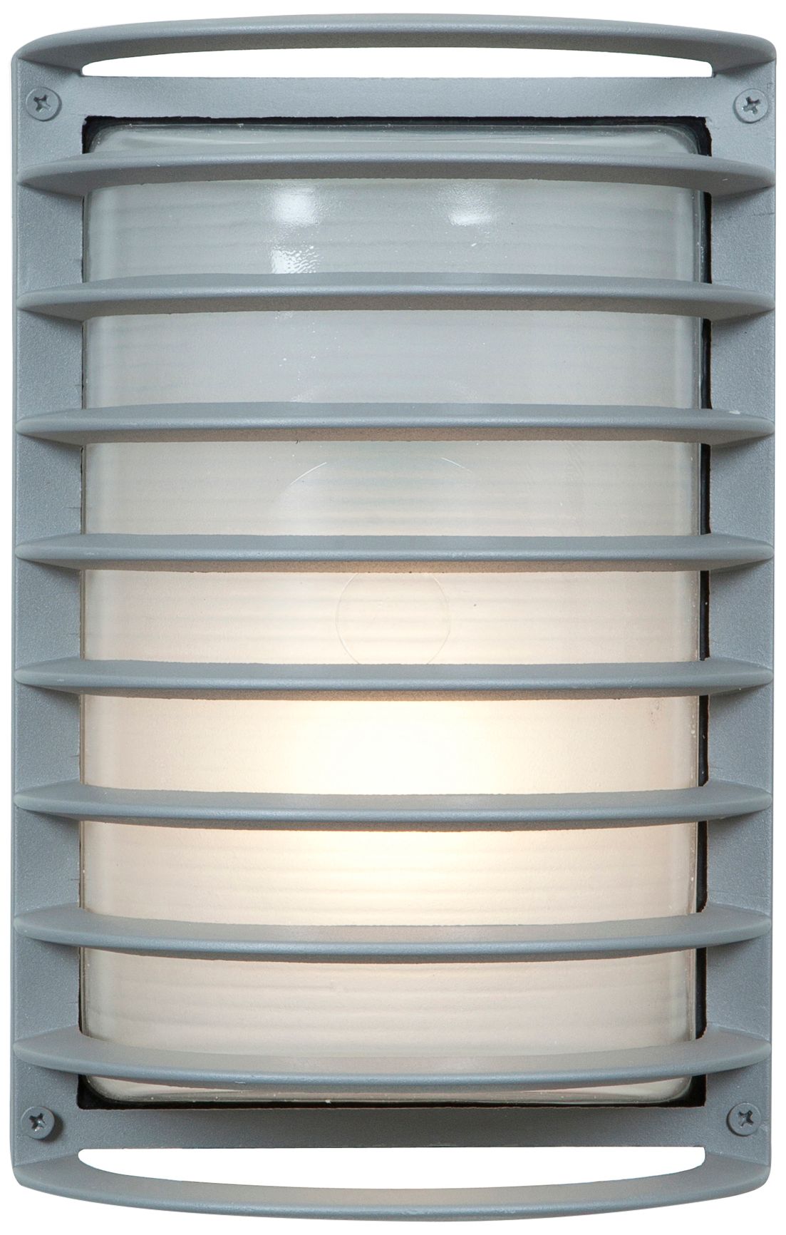 Bermuda 10 1/2" High Satin Bulkhead LED Outdoor Wall Light 529T0