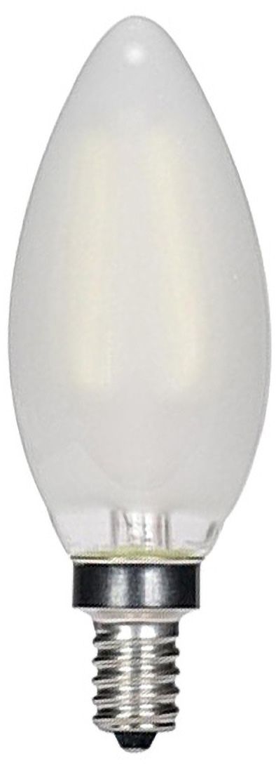 40W Equivalent Frosted Torpedo 4W LED Candelabra Bulb 55K78 Lamps Plus