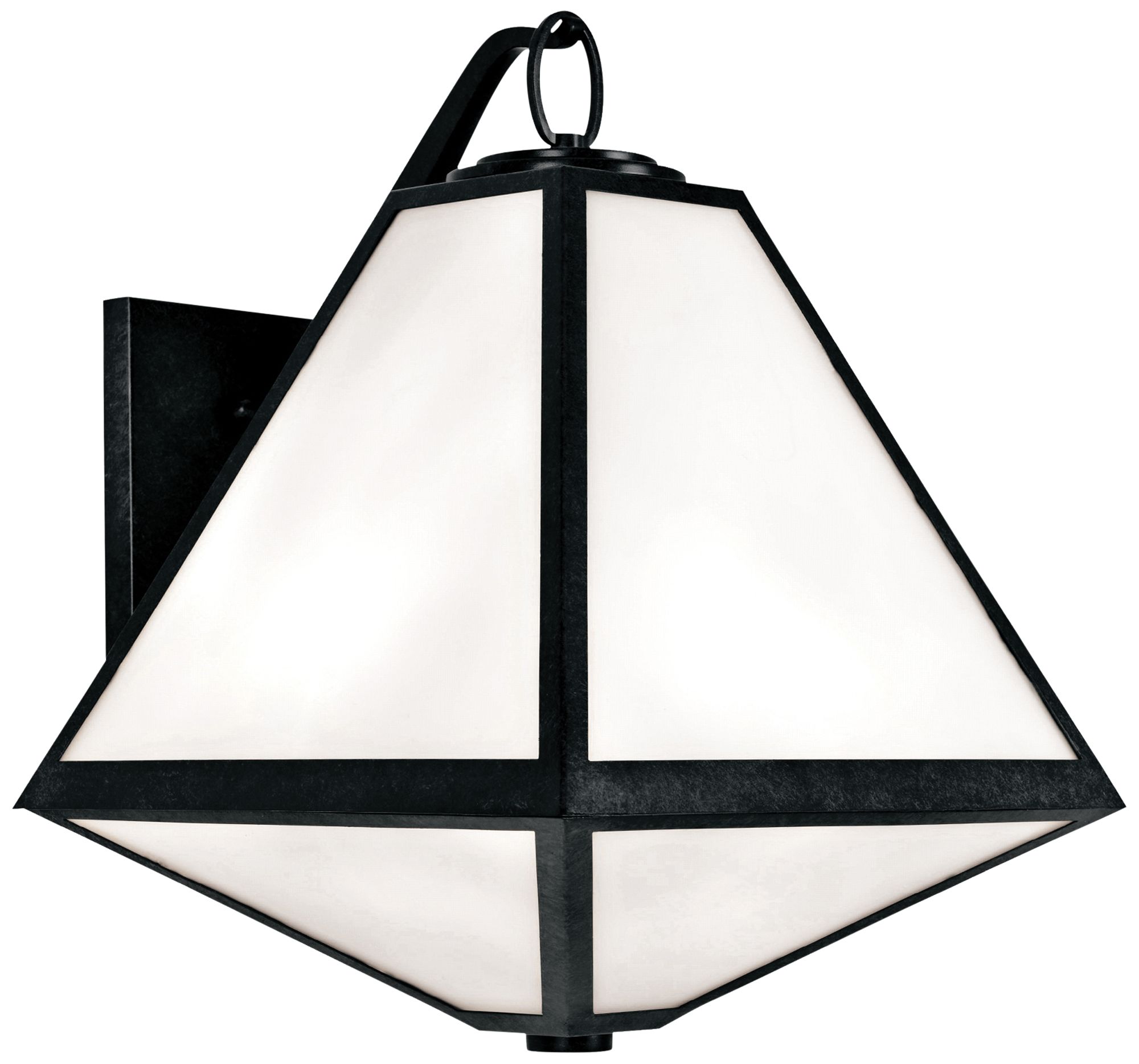 Crystorama Glacier 21"H Black Charcoal Outdoor Wall Light 55R53