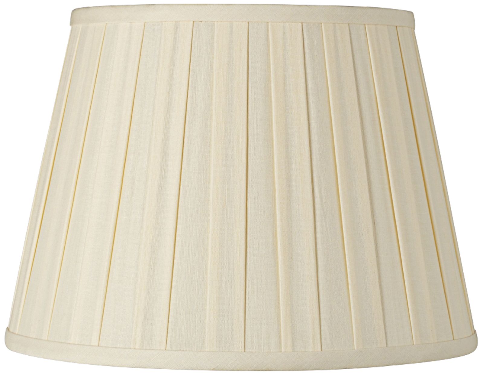Eggshell Linen Empire Knife Pleat Lamp Shade 8x12x8 (Spider) 56P74 Lamps Plus
