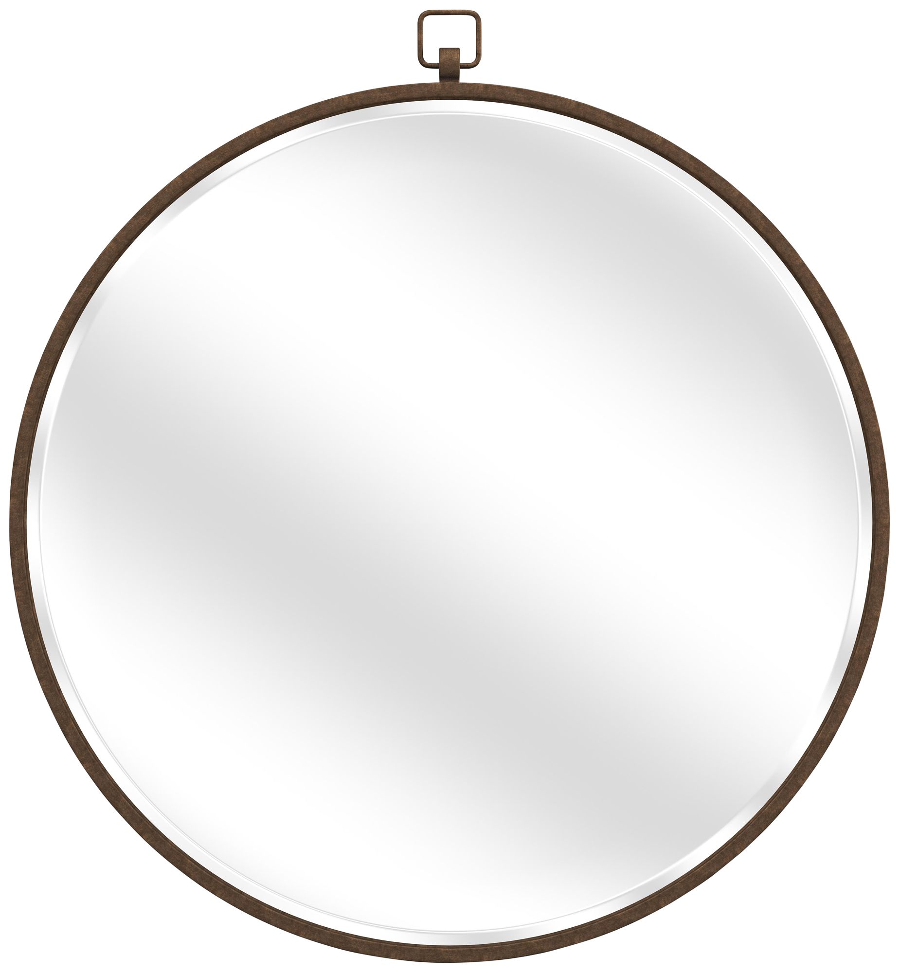 Quinn Antique Bronze 36" Round Wall Mirror 58K57 Lamps Plus