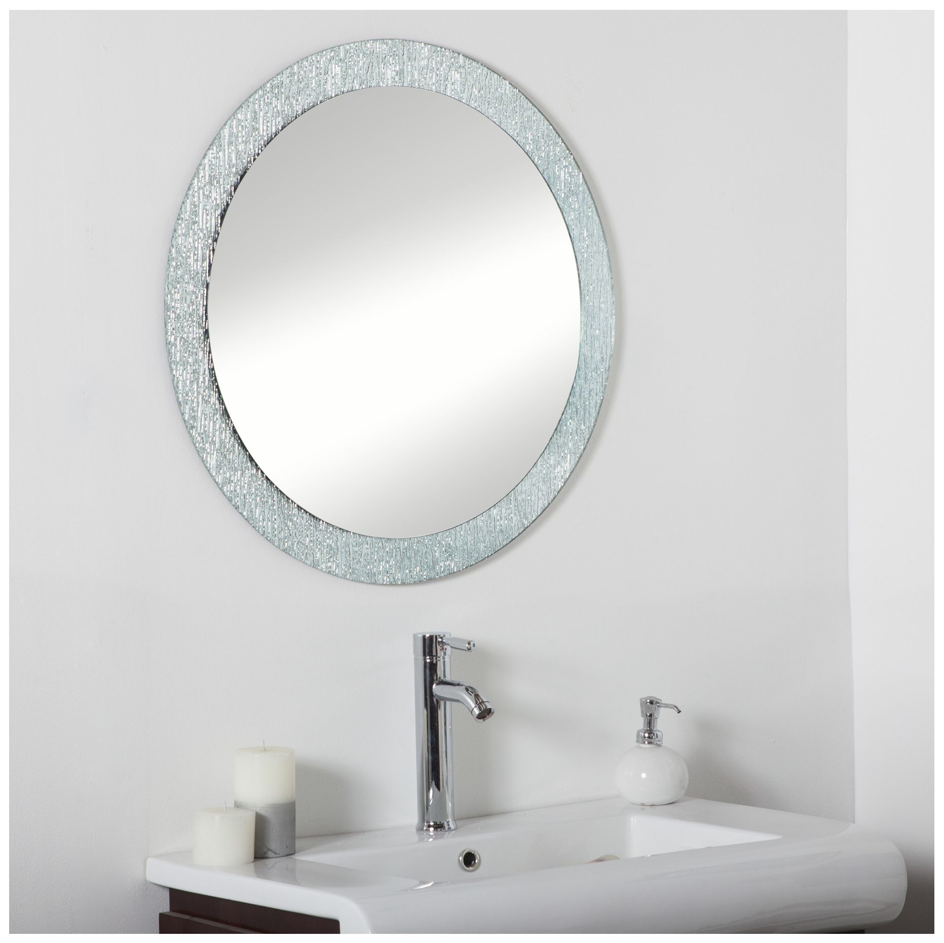 Molten 27 1/2" Round Bathroom Wall Mirror 58M86 Lamps Plus