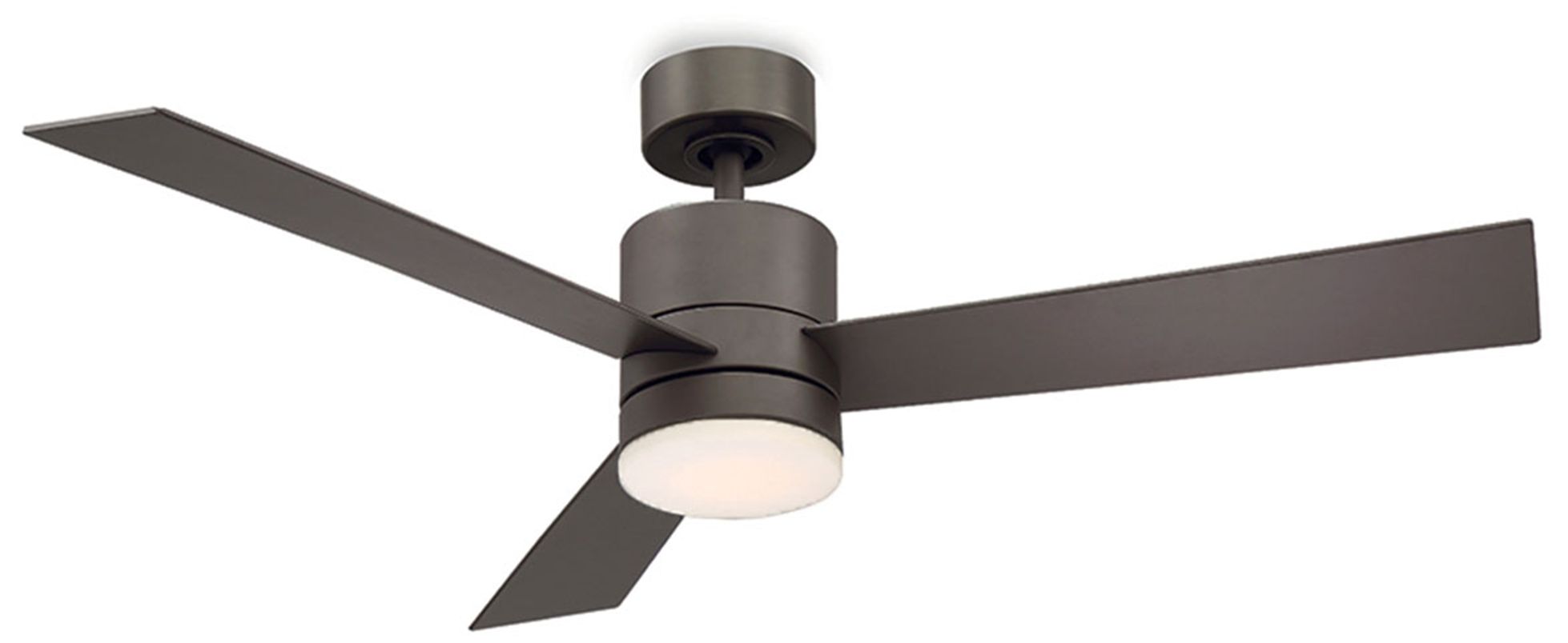 52" Modern Forms Axis Bronze LED Wet Ceiling Fan 58W44 Lamps Plus