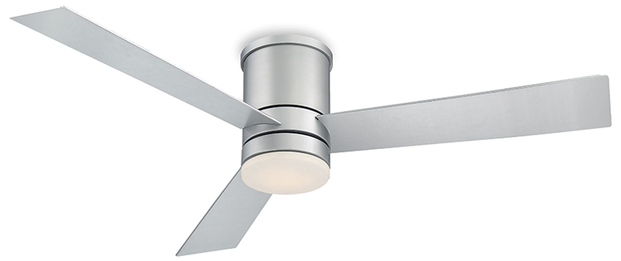 52" Modern Forms Axis Silver Hugger Wet LED Ceiling Fan 59H51