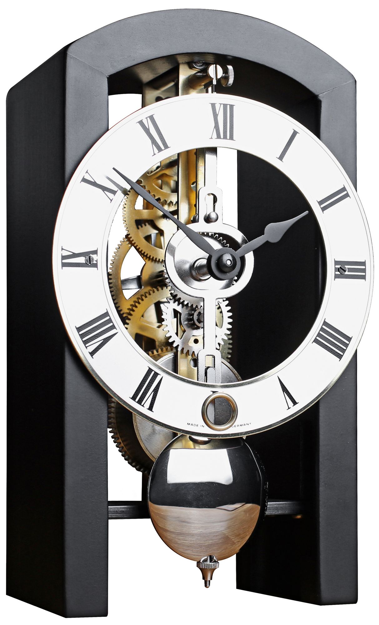 Patterson 7" High Black Finish Pendulum Table Clock 59K16 Lamps Plus