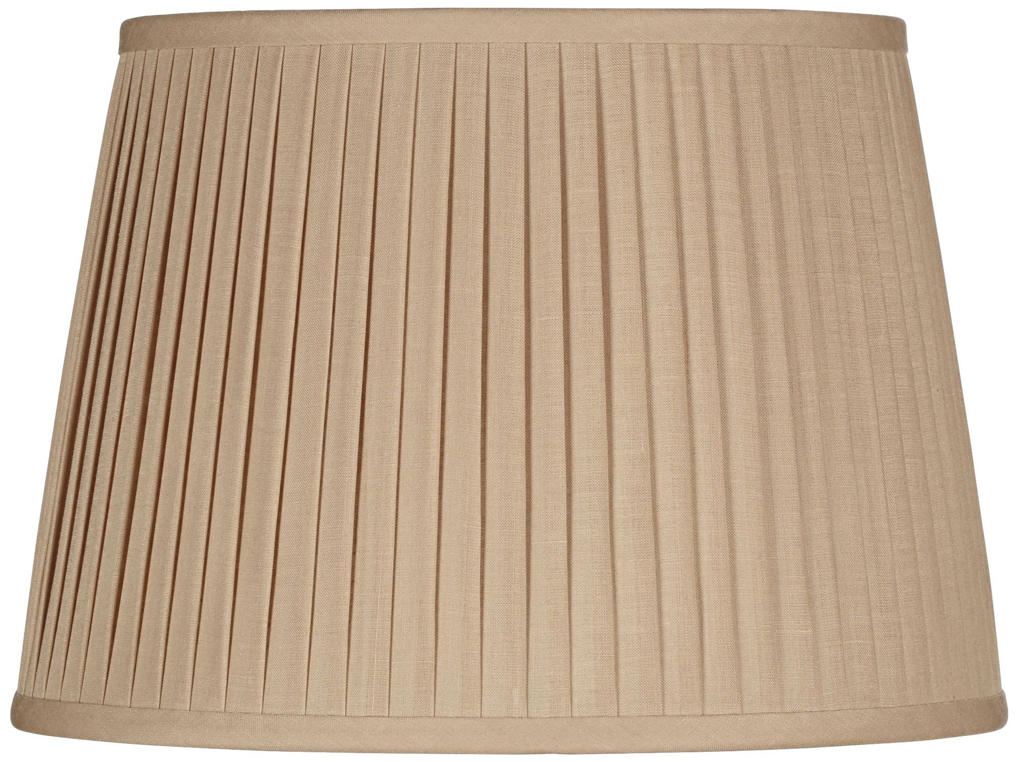 Beige Drum Knife Pleat Shade 14x17x11 (Spider) 5T761 Lamps Plus