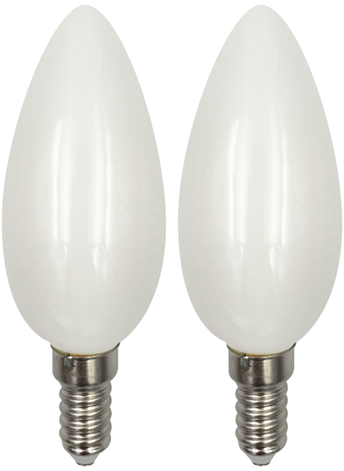 60 Watt Equivalent Frosted 6W LED Dimmable Candelabra 2-Pack - #61A48