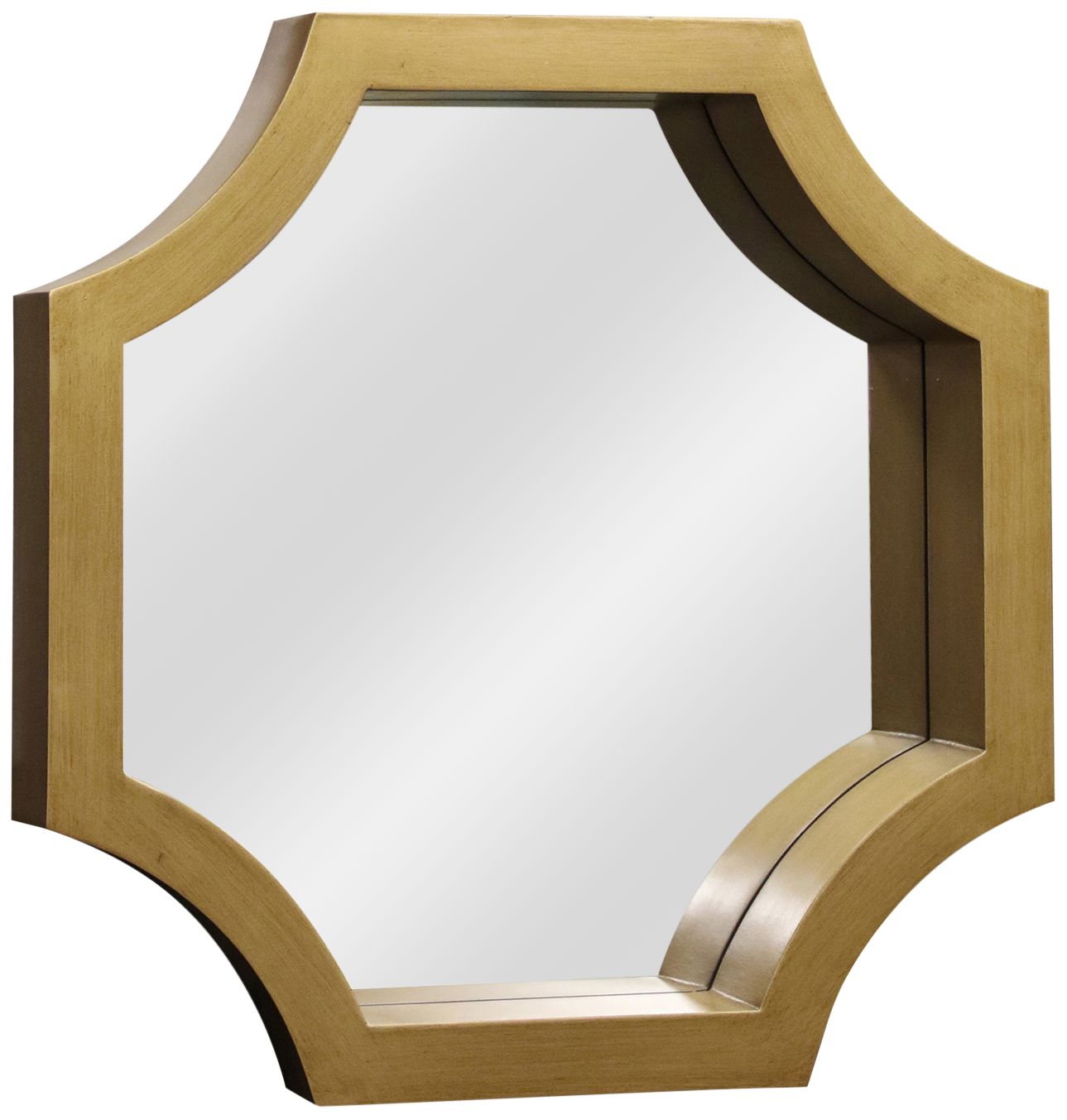 Madison Gold Wood 23" x 23" Octagon Wall Mirror 61C30 Lamps Plus