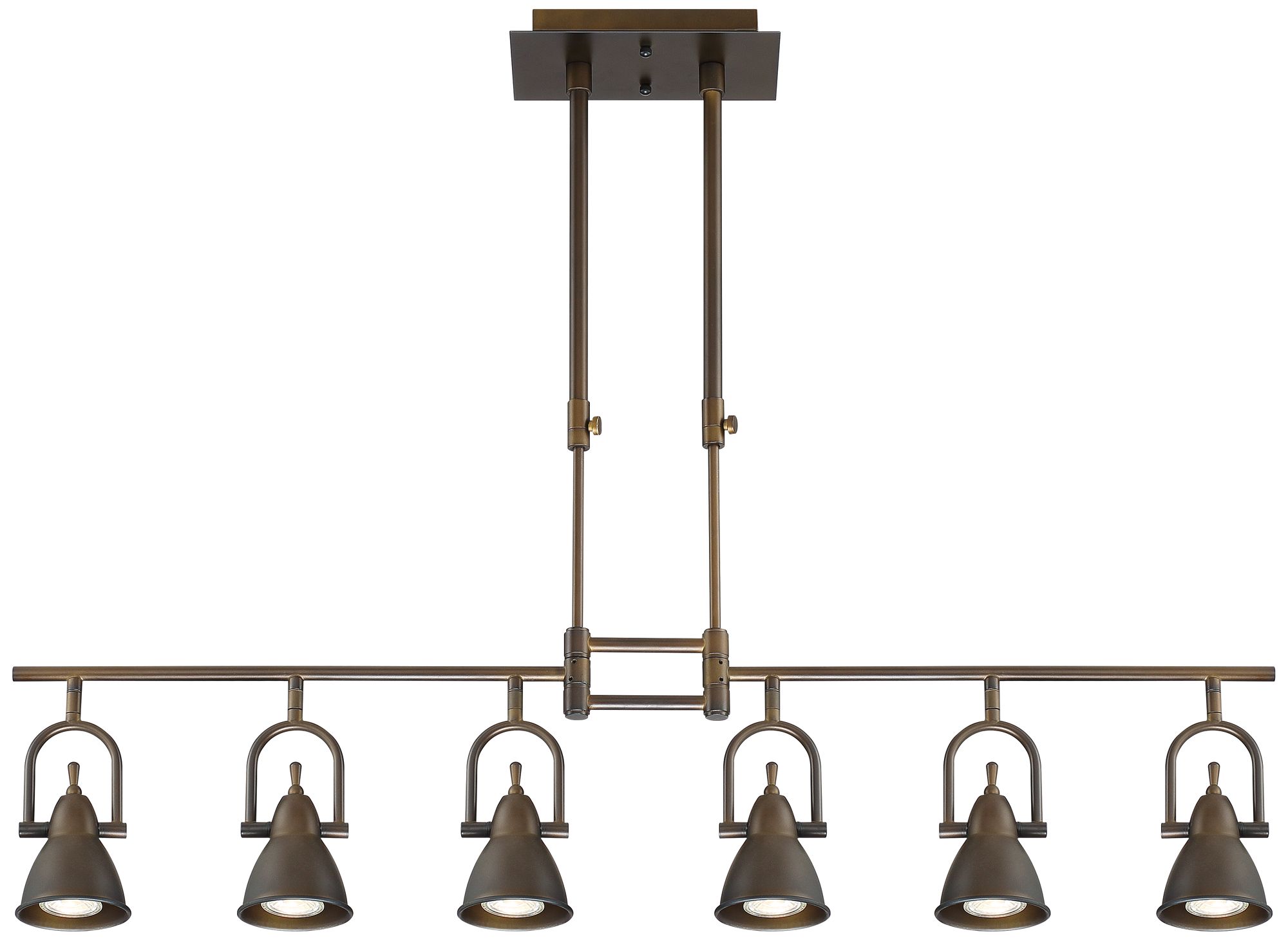 Pro Track Burnham 6Light Bronze LED Track Fixture 61K30 Lamps Plus