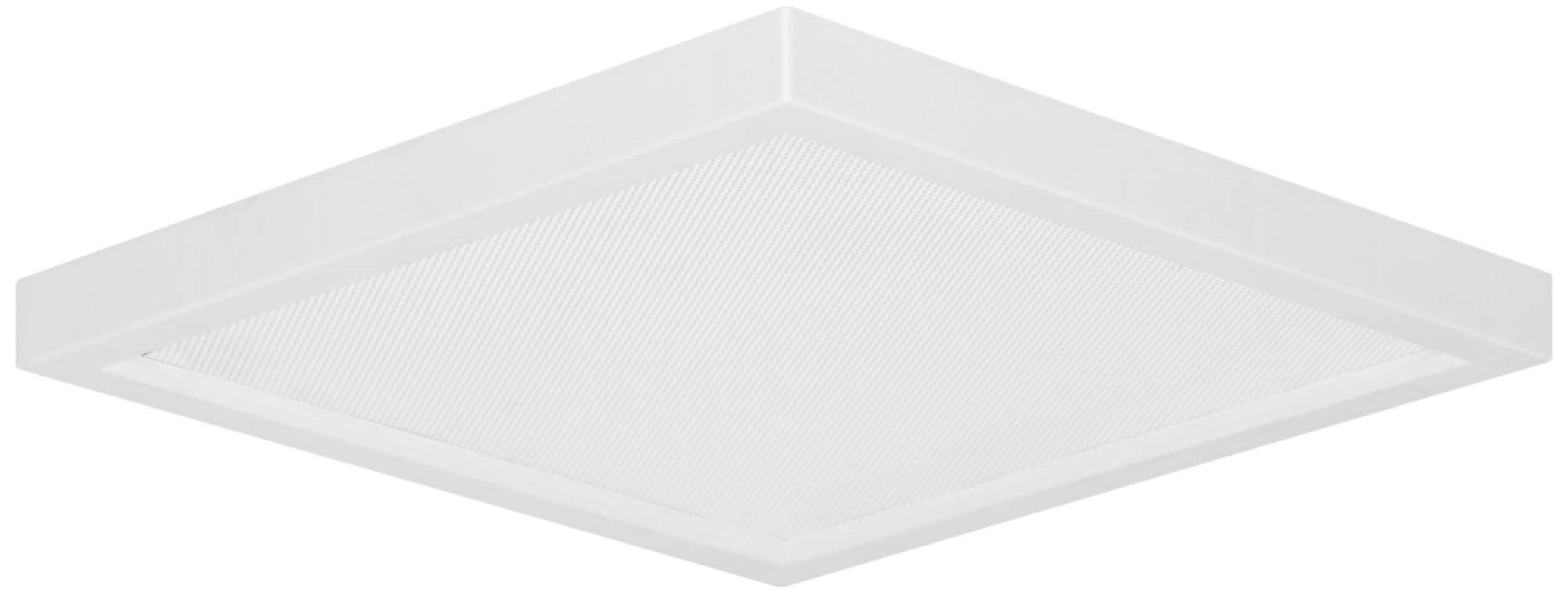 Pancake Disc 5 1/2" Square White LED Outdoor Ceiling Light 61X49