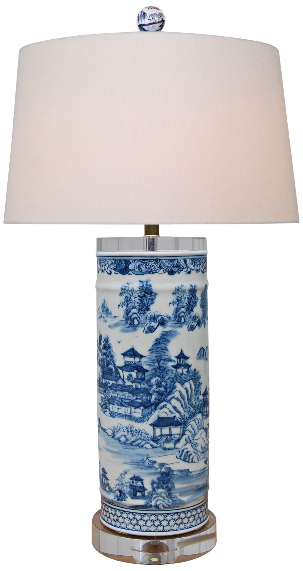 Harold Blue and White Chinoiserie Vase Table Lamp 61Y34 Lamps Plus