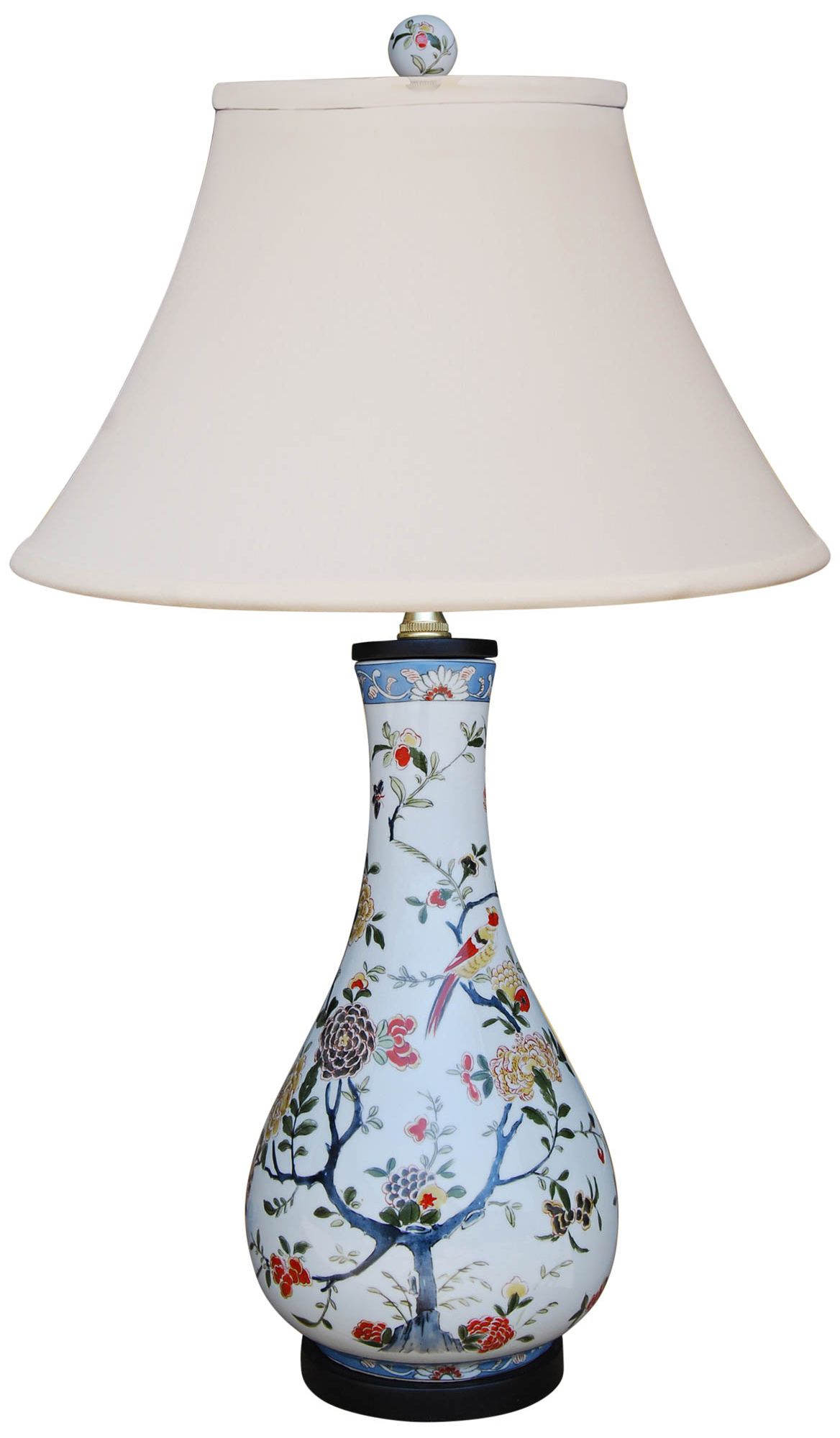 Kaede MultiColor Porcelain Wine Vase Table Lamp 61Y38 Lamps Plus