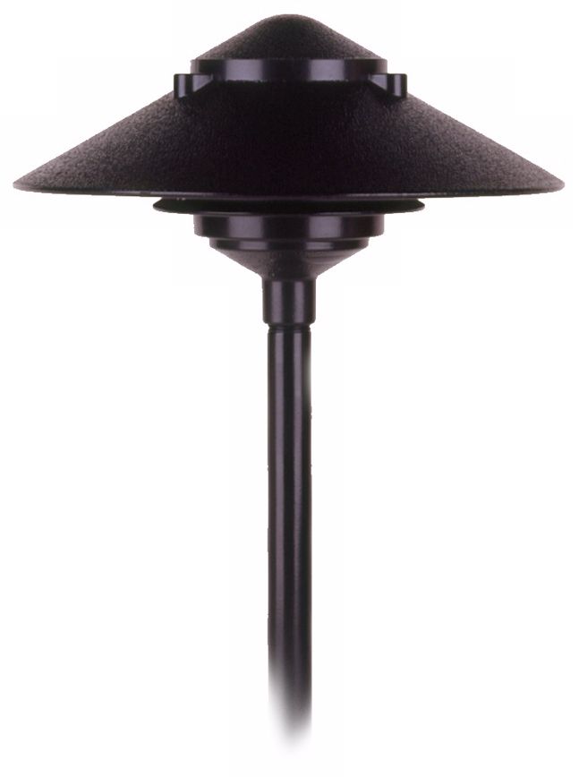 Two Tiered Outdoor Landscape Black Pagoda Light 62189 Lamps Plus