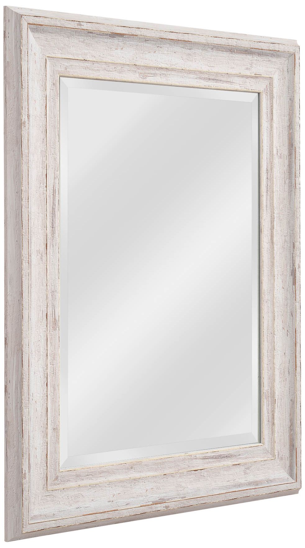 white distressed mirror
