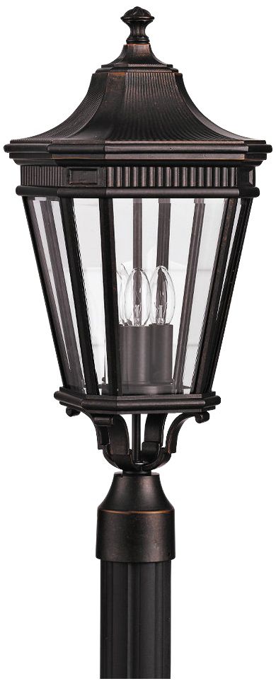Cotswold Lane 22 1/2" High Grecian Bronze Outdoor Post Light 64014