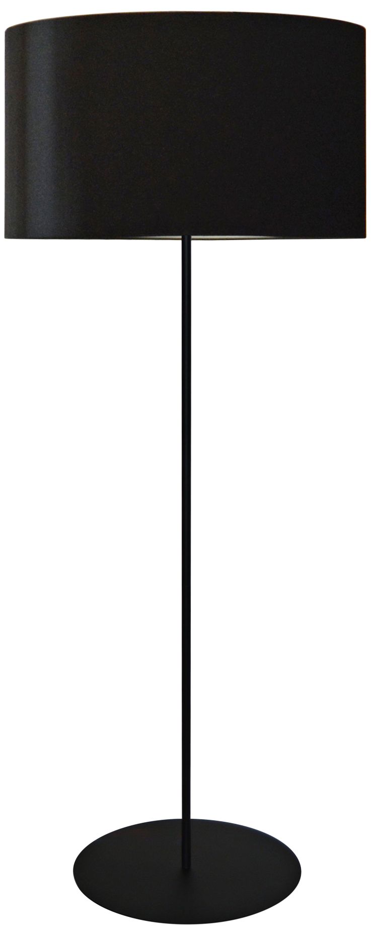 Irina Matte Black Metal Drum Shade Floor Lamp 64G51 Lamps Plus