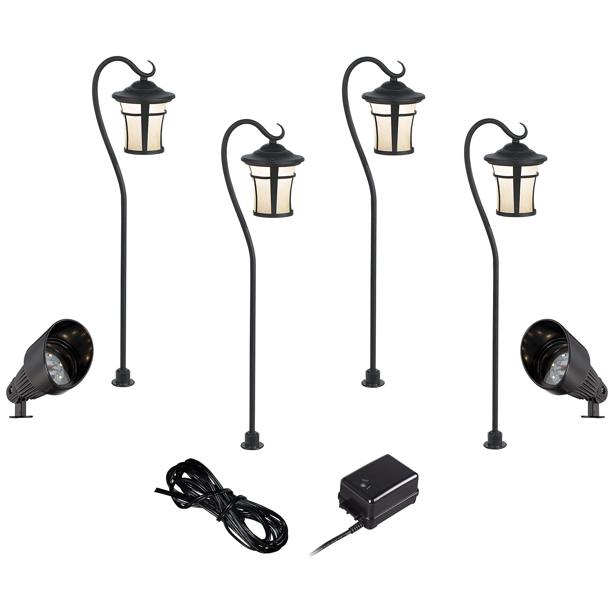 Black LED Carriage and Spotlight Complete Landscape Kit 64P17