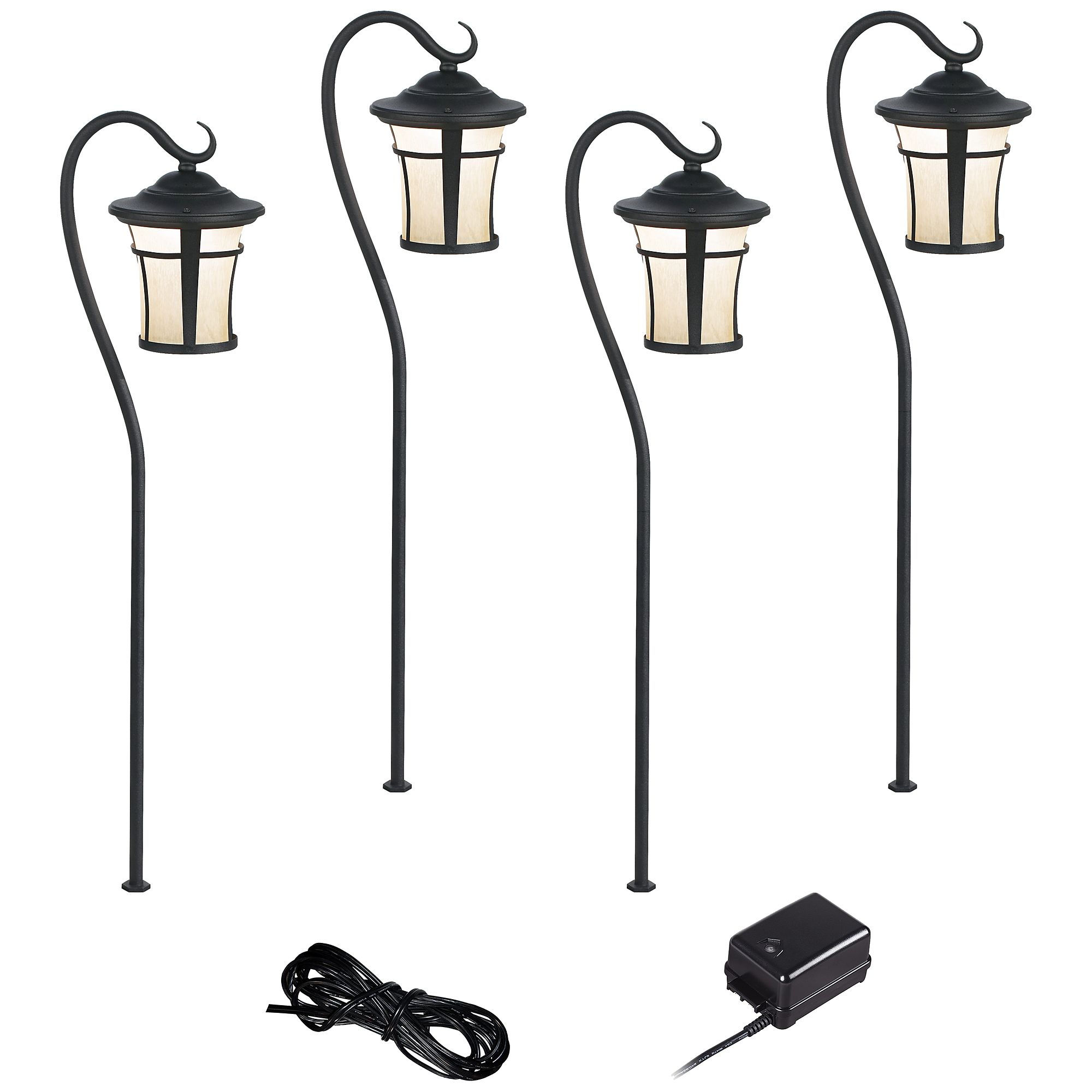 Carriage Style 6Piece LED Landscape Light Set 64P18 Lamps Plus