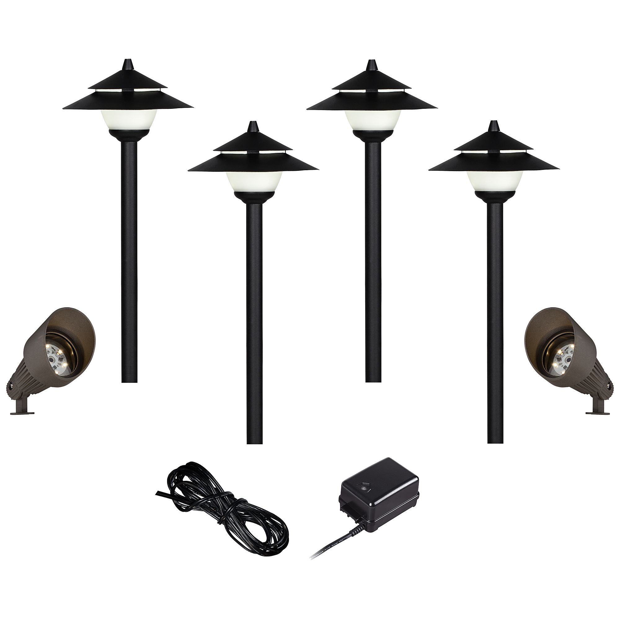 LED Pagoda and Spot Light Landscape Kit 64P23 Lamps Plus