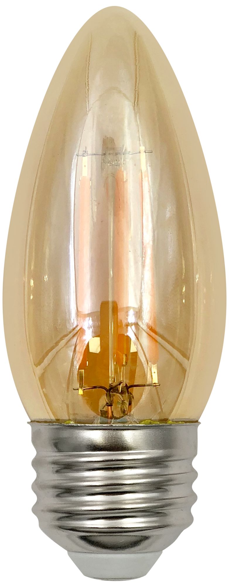 60W Equivalent Amber 5.5W LED Dimmable Torpedo Bulb 64R00 Lamps Plus