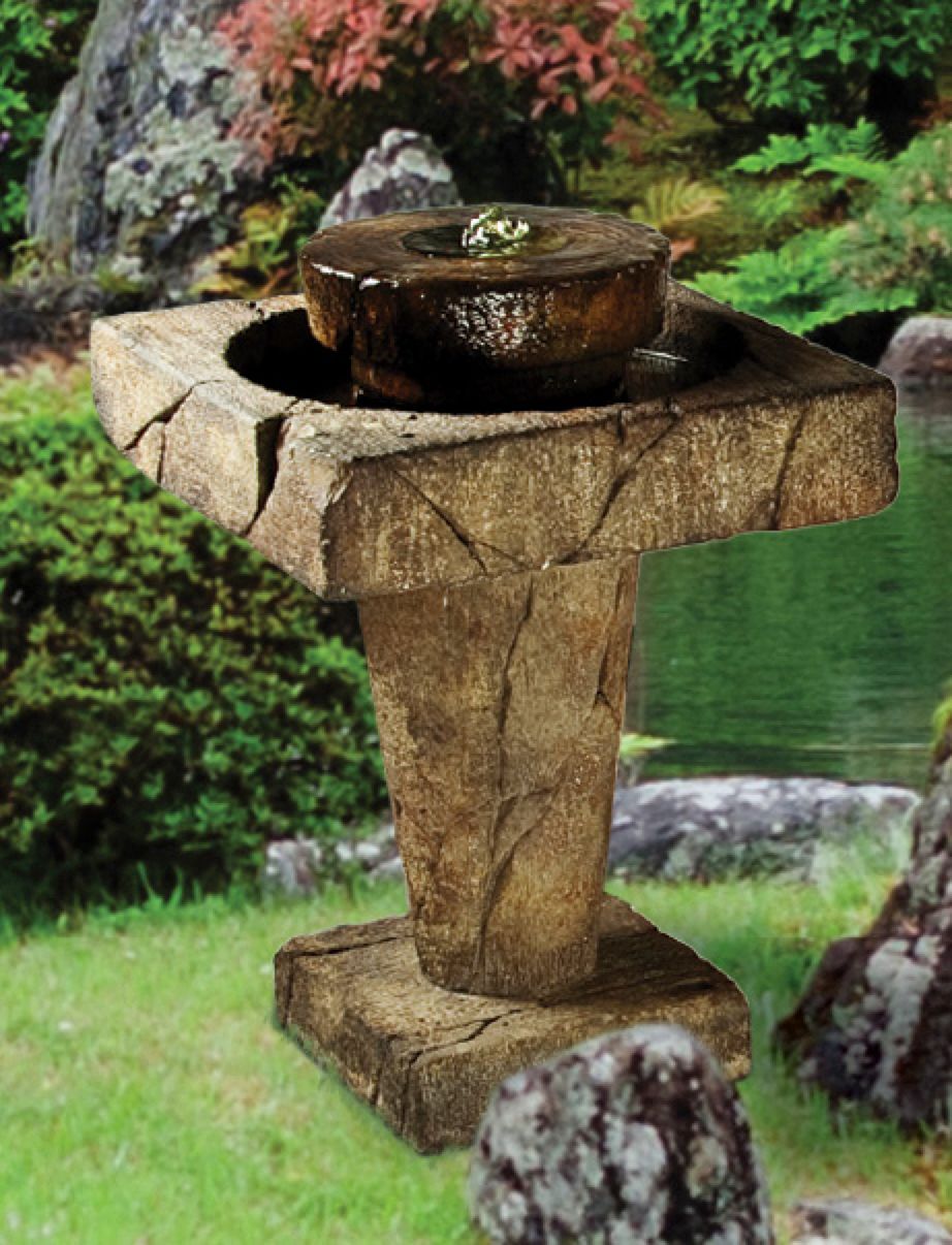 Stone Edge 28" High Relic Lava LED Bubbler Outdoor Fountain 65F87