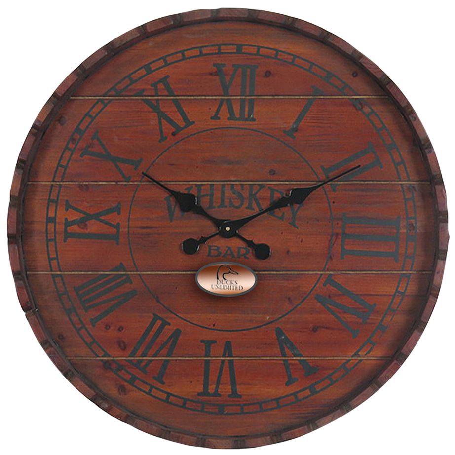 Crestview Collection Barrel 24 1/4" Round Wall Clock 65K45 Lamps Plus