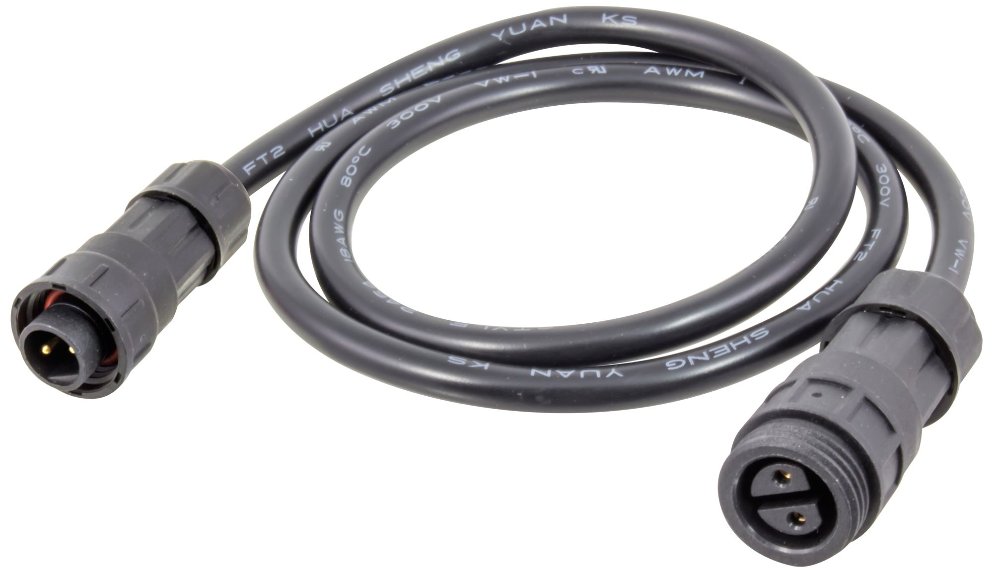 Black 10' Long Under Connector Extension Cable 65M58 Lamps