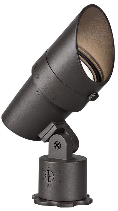 WAC Landscape 6"H Bronzed Brass 120V LED Accent Spot Light 65V22