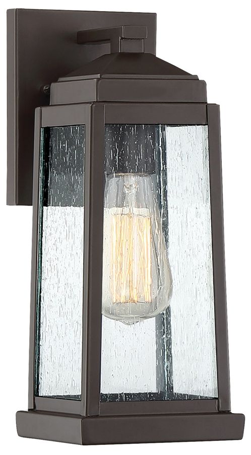 Quoizel Ravenel 12 1/2" High Western Bronze Outdoor Wall Light - #67D80