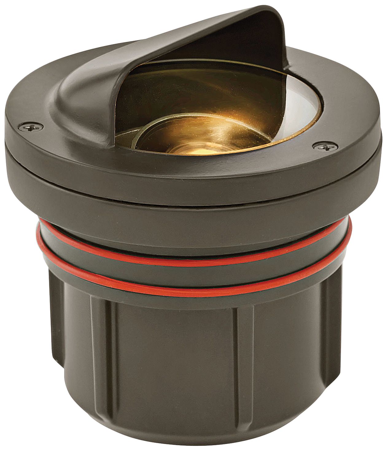 Hinkley Shielded Bronze 3 Watt 3000K LED Outdoor Well Light 67E24