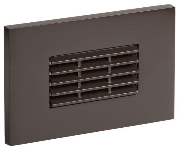 Louver 4 3/4" Wide Antique Bronze LED Landscape Step Light 67R75