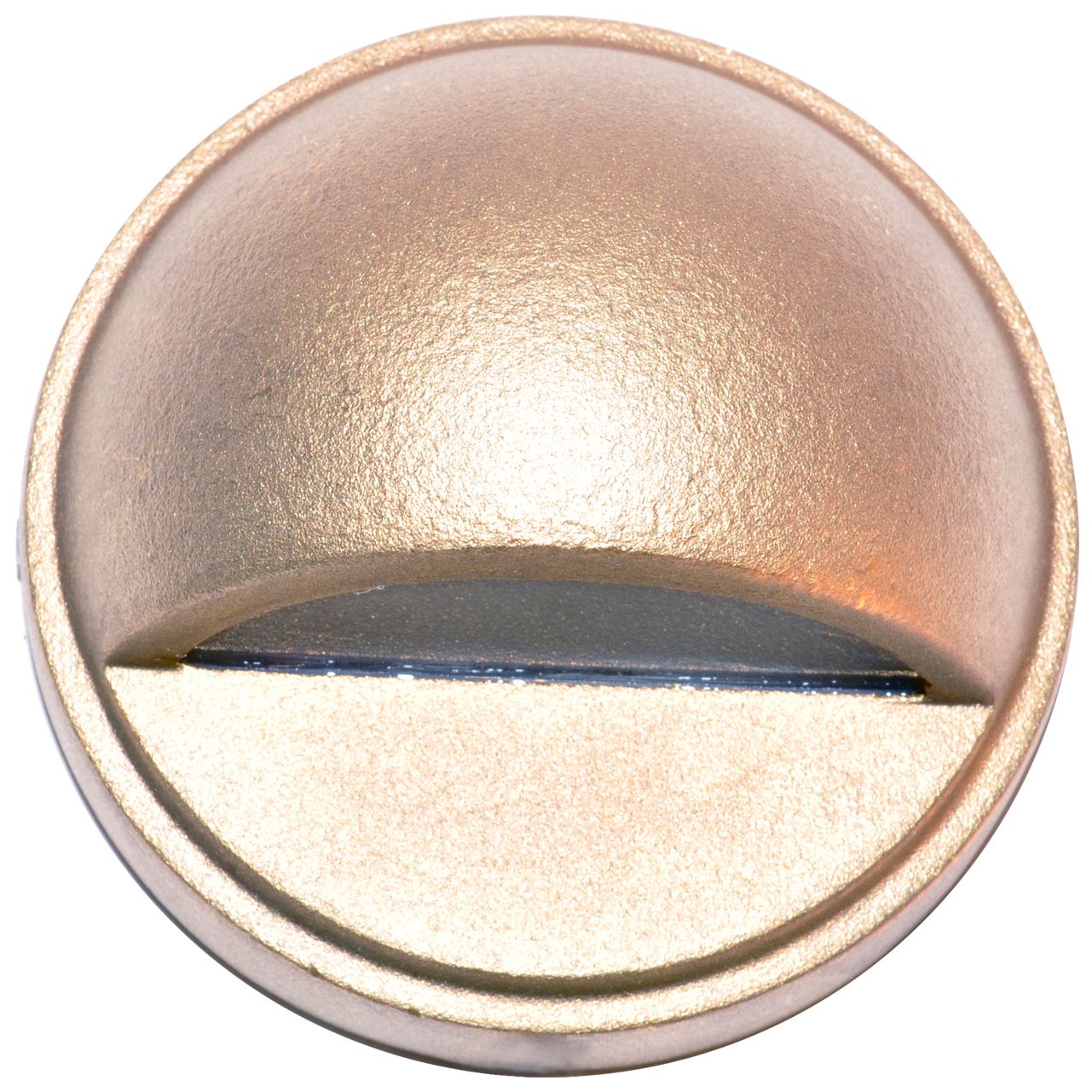 Hockey Puck 2 3/4"W Natural Brass LED Surface Step Light 67V99