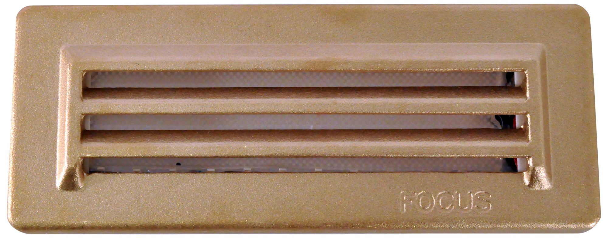 Bronze Texture 8 1/4" Wide 3Louver LED Step/Brick Light 67W05