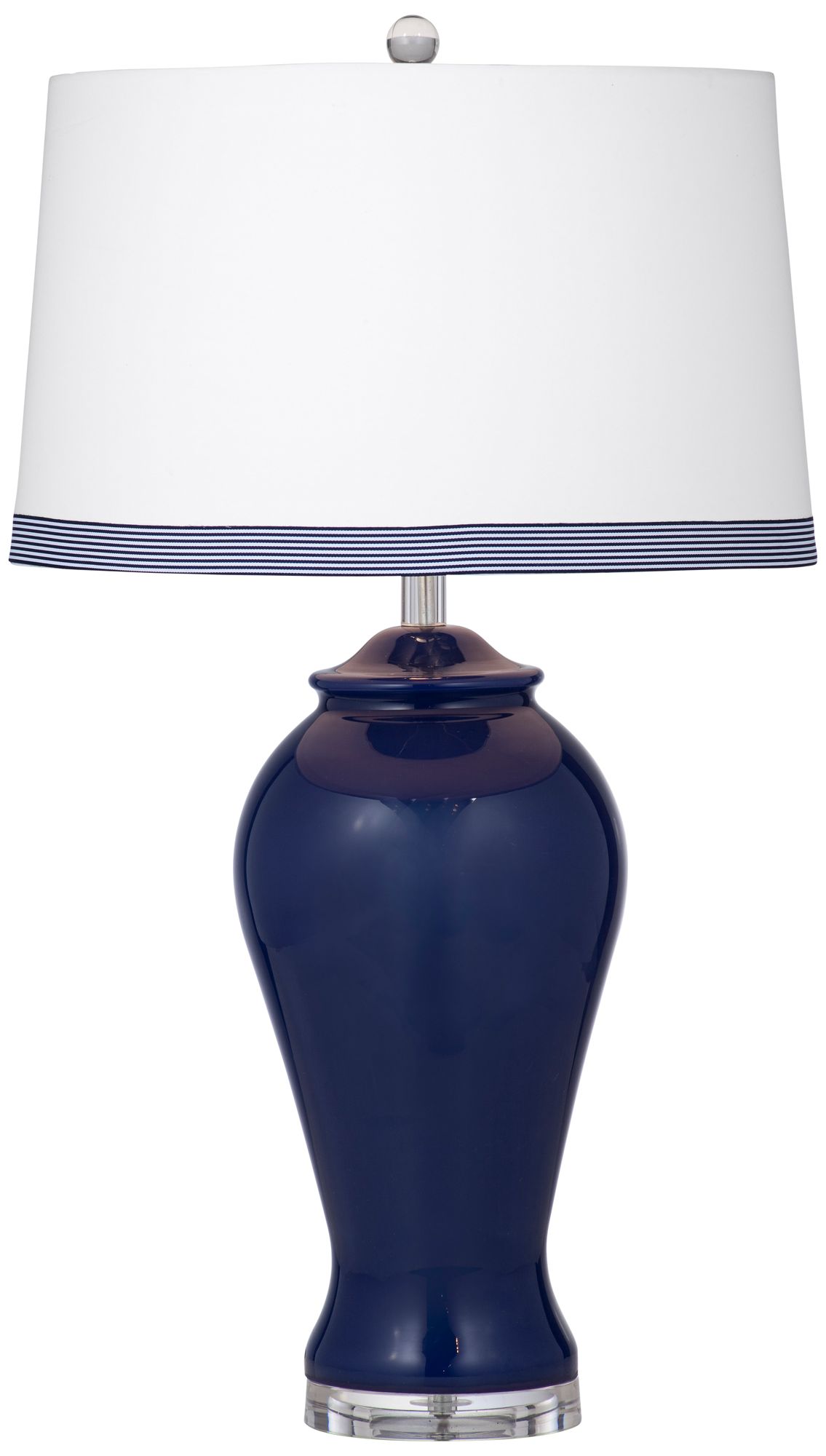 Hastings Navy Blue Glass Jar LED Table Lamp 68C37 Lamps Plus