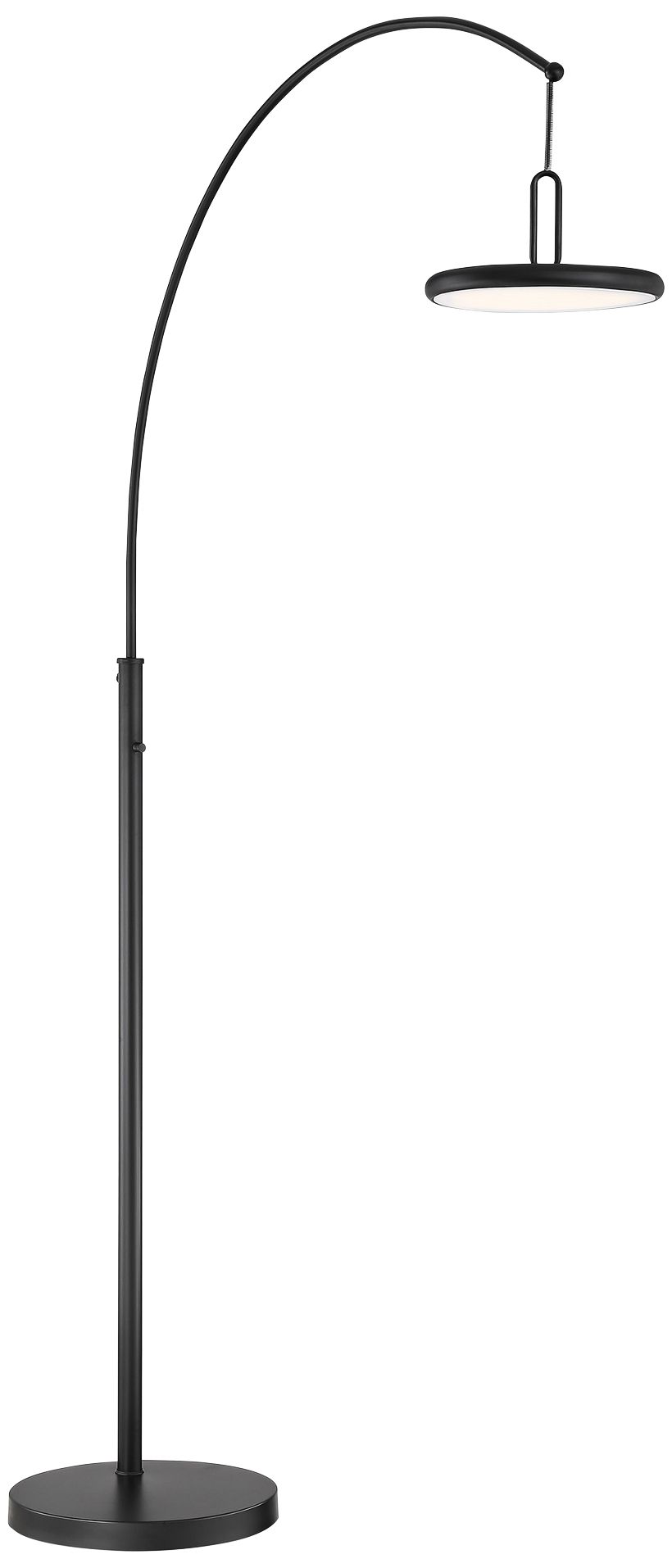 Lite Source Sailee Black LED Arc Floor Lamp 69F80 Lamps Plus