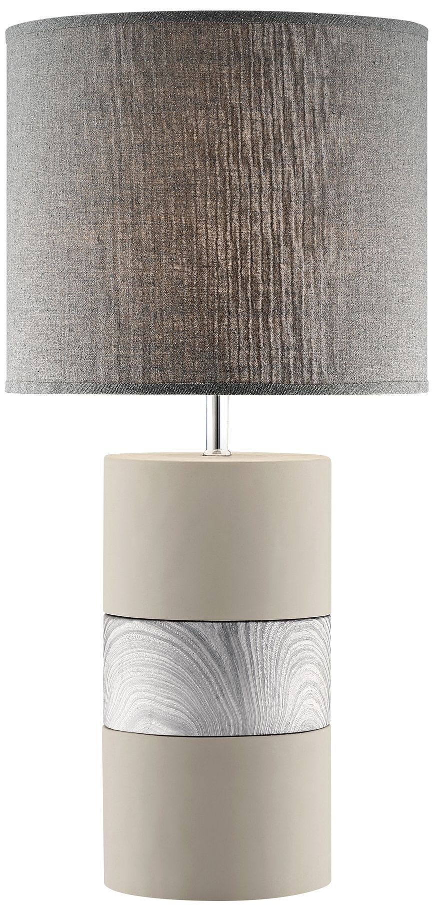 Lite Source Tiago Gray Ceramic Column Table Lamp 69R35 Lamps Plus