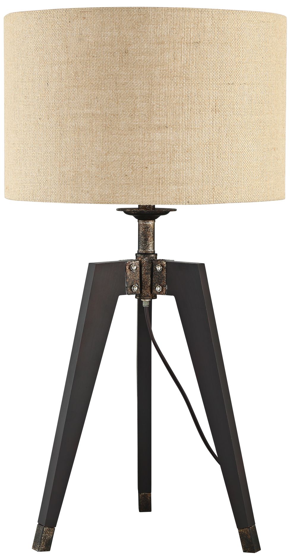 Lite Source Wellor Black Metal Tripod Table Lamp 69R71 Lamps Plus
