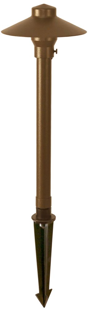 China Hat 16 1/2"H Weathered Brown LED Landscape Area Light 69W07