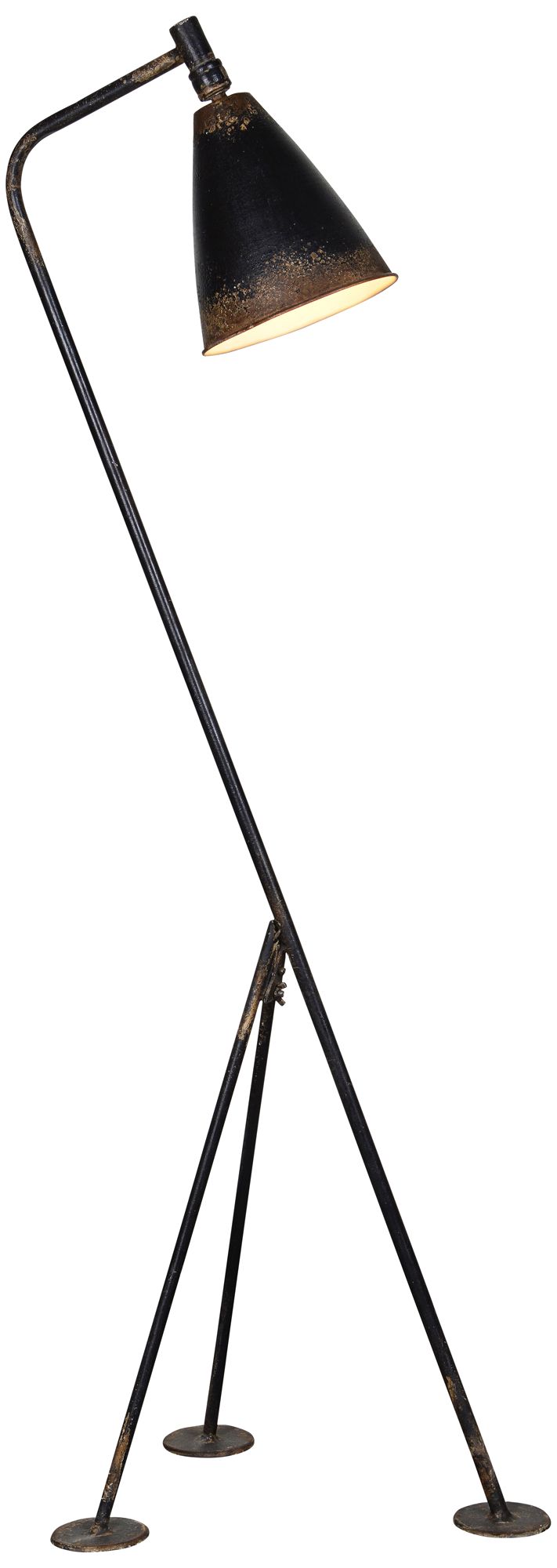 Jennings Rustic Black Modern Tripod Floor Lamp 69X84