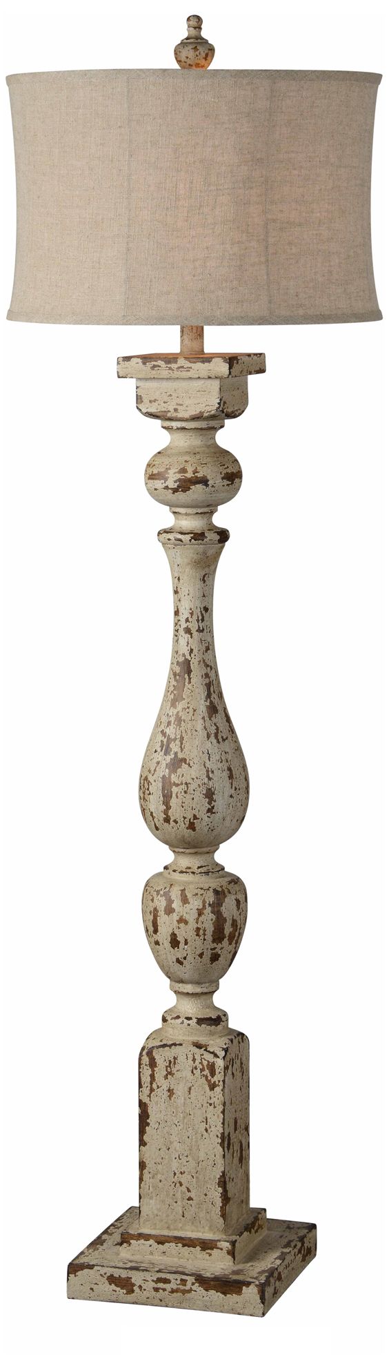 Forty West Anderson Rustic White Column Floor Lamp 69X89 Lamps Plus