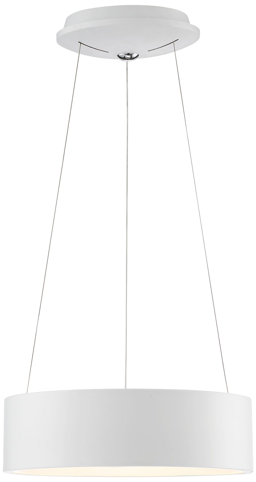 Radiant 15" Wide White LED Drum Pendant Light 69Y92 Lamps Plus