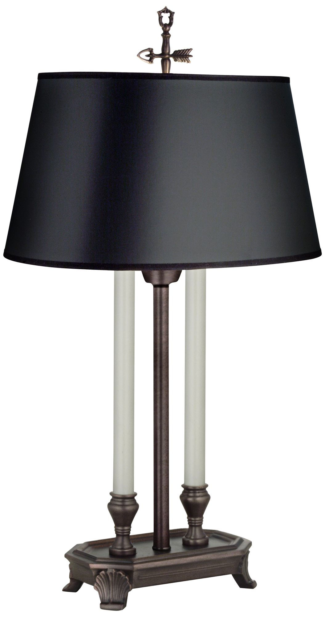 Stiffel Shell Foot Antique Old Bronze Desk Lamp 6D210 Lamps Plus