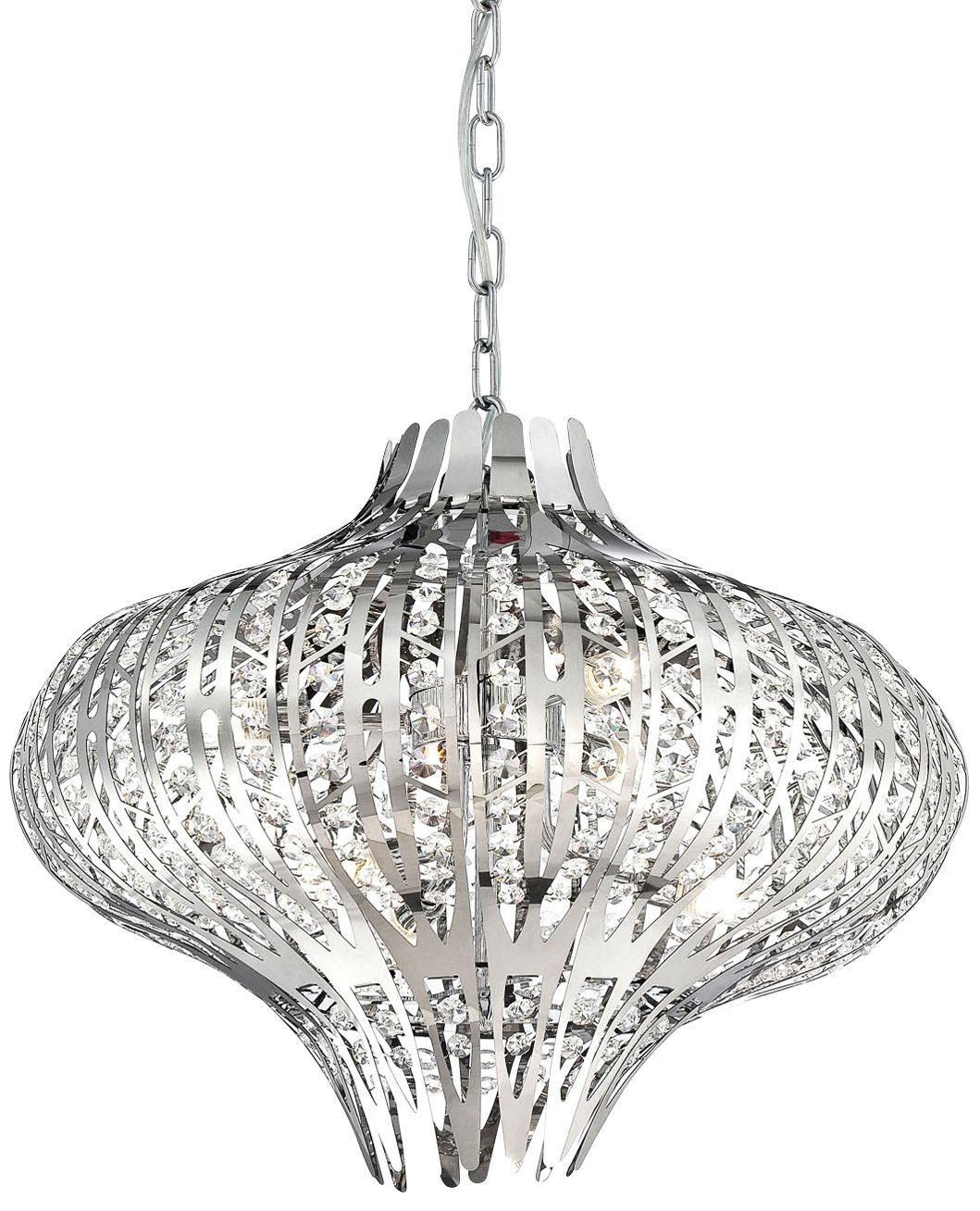 Eurofase Monica 19 1/2" Wide 6Light Chrome Chandelier 6M367 Lamps
