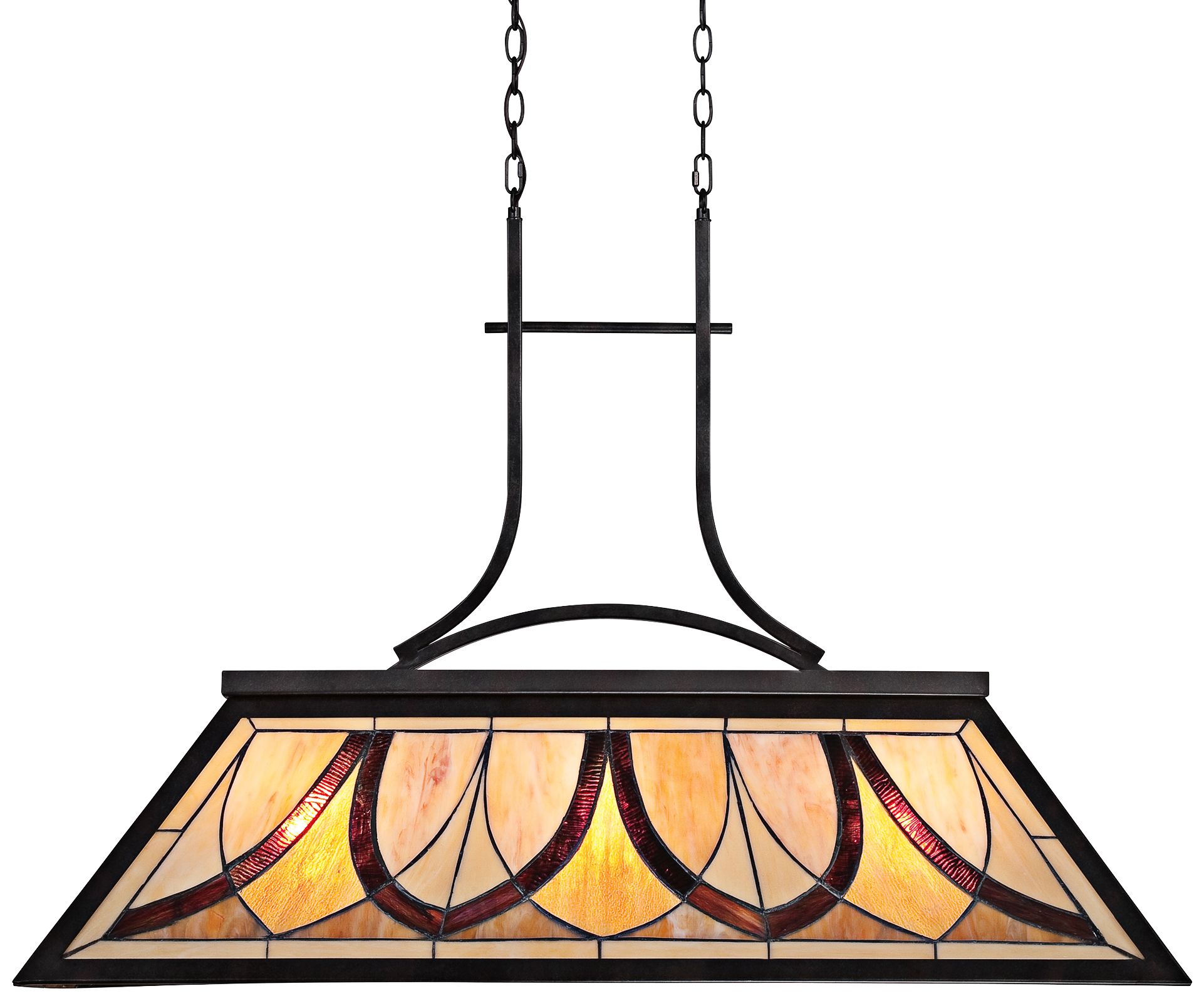 Quoizel Asheville 29" High Old Bronze Island Pendant 6N084 Lamps Plus