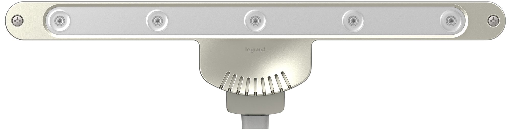 Adorne Linear 10" Wide LED Titanium Light 6N183 Lamps