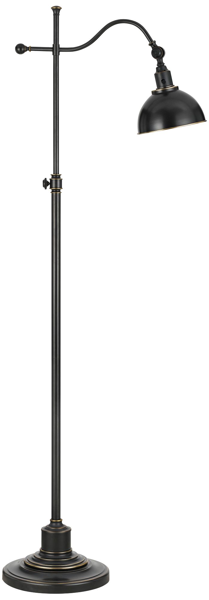 Portico Oil Rubbed Bronze Adjustable Pharmacy Floor Lamp 6T684