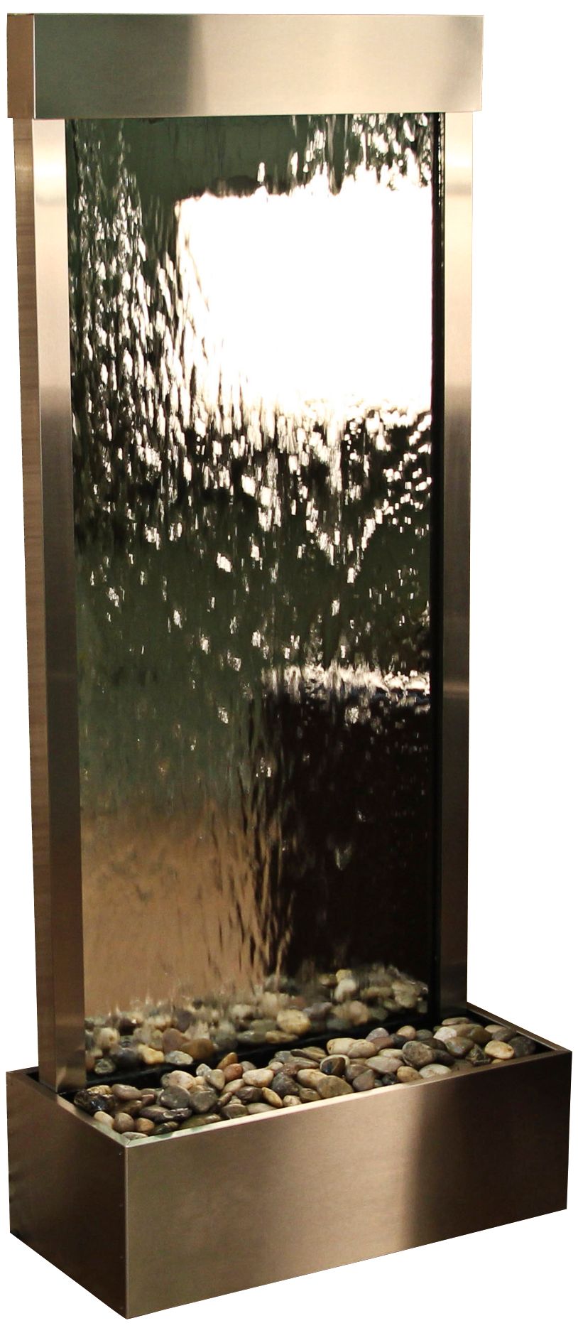 Harmony River Stainless Steel Indoor Mirrored 70"H Fountain 6V181
