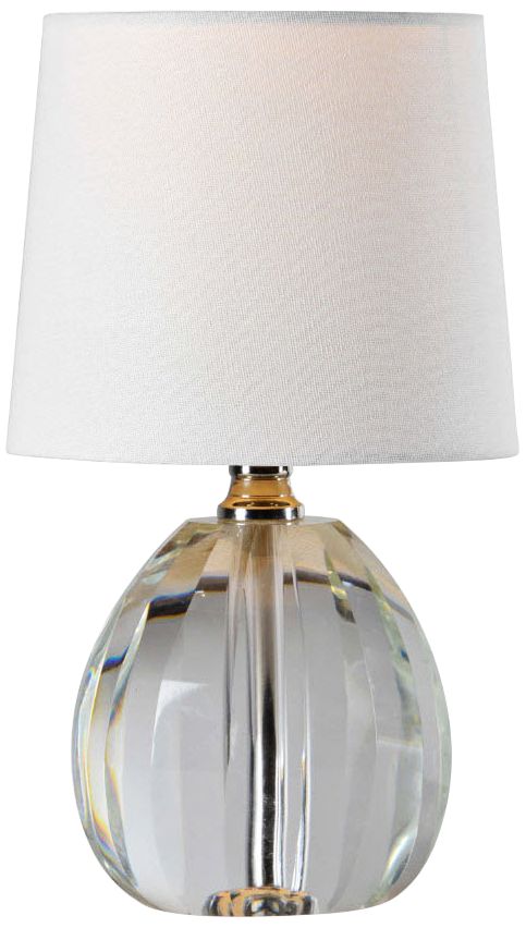 Renee 12" High Modern Clear Crystal Accent Table Lamp 70A79 Lamps Plus